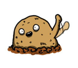 I'm too lazy to name-potato boy life sticker #10577163