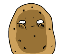 I'm too lazy to name-potato boy life sticker #10577183