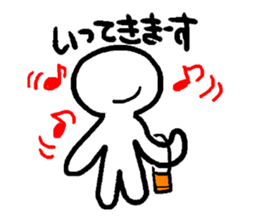 Mr. white clear man sticker #10578482