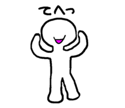 Mr. white clear man sticker #10578487