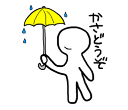 Mr. white clear man sticker #10578495