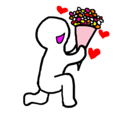 Mr. white clear man sticker #10578500