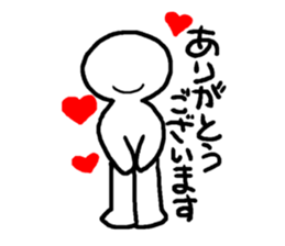 Mr. white clear man sticker #10578504