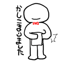 Mr. white clear man sticker #10578509