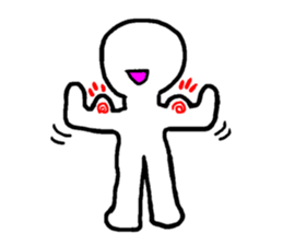 Mr. white clear man sticker #10578515