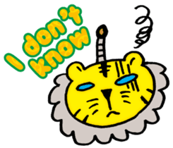 Tiger samurai (ver. English) sticker #10578524