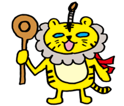 Tiger samurai (ver. English) sticker #10578533