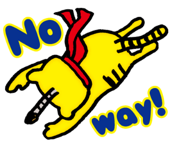 Tiger samurai (ver. English) sticker #10578550