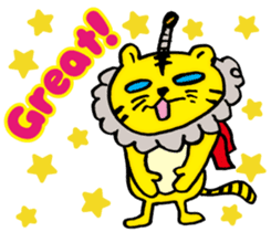 Tiger samurai (ver. English) sticker #10578552