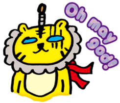 Tiger samurai (ver. English) sticker #10578559