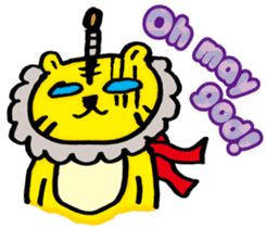 Tiger samurai (ver. English) sticker #10578559