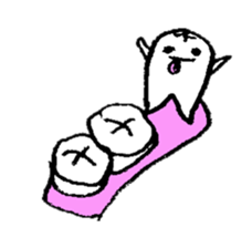 Lovely teeth sticker #10580225