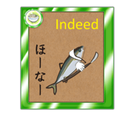 Yellowtail of the Sanuki dialect card sticker #10580363