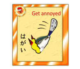 Yellowtail of the Sanuki dialect card sticker #10580374