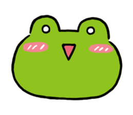 Cute frog kankan ver. sticker #10580480