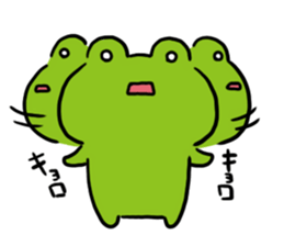 Cute frog kankan ver. sticker #10580516