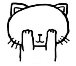 cat crying and ask sticker #10580891