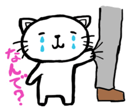 cat crying and ask sticker #10580897