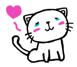 cat crying and ask sticker #10580903