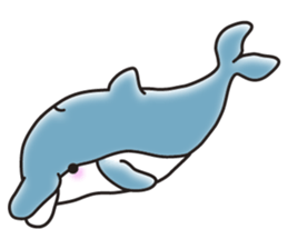 Sticker of a cute dolphin <vol.2> sticker #10581001