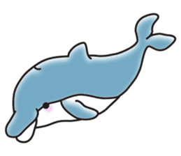 Sticker of a cute dolphin <vol.2> sticker #10581001