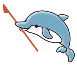 Sticker of a cute dolphin <vol.2> sticker #10581003