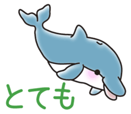 Sticker of a cute dolphin <vol.2> sticker #10581006