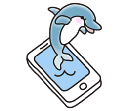 Sticker of a cute dolphin <vol.2> sticker #10581008