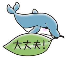 Sticker of a cute dolphin <vol.2> sticker #10581013