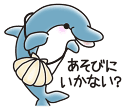 Sticker of a cute dolphin <vol.2> sticker #10581017