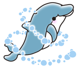 Sticker of a cute dolphin <vol.2> sticker #10581020