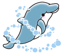 Sticker of a cute dolphin <vol.2> sticker #10581020