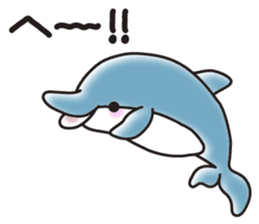 Sticker of a cute dolphin <vol.2> sticker #10581022