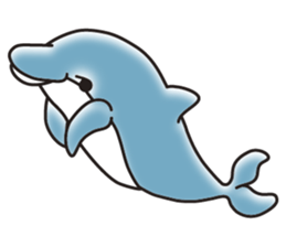 Sticker of a cute dolphin <vol.2> sticker #10581027