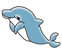 Sticker of a cute dolphin <vol.2> sticker #10581027