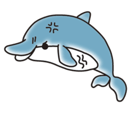 Sticker of a cute dolphin <vol.2> sticker #10581029