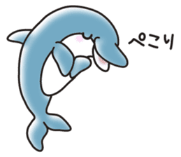 Sticker of a cute dolphin <vol.2> sticker #10581031