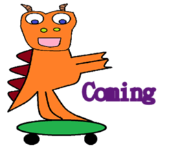 Dinosaur children living articles sticker #10581125