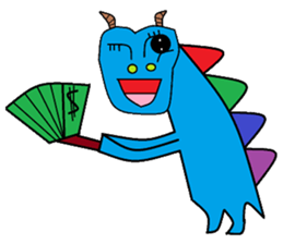 Dinosaur children living articles sticker #10581127