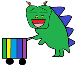 Dinosaur children living articles sticker #10581128