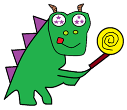 Dinosaur children living articles sticker #10581129