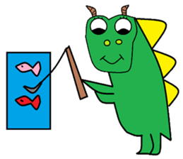 Dinosaur children living articles sticker #10581132