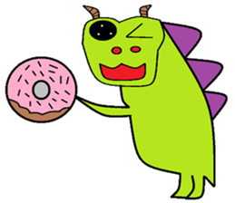 Dinosaur children living articles sticker #10581134