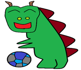 Dinosaur children living articles sticker #10581137