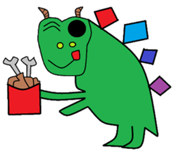 Dinosaur children living articles sticker #10581142