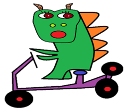 Dinosaur children living articles sticker #10581146