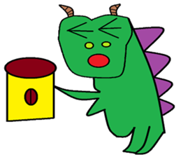 Dinosaur children living articles sticker #10581153