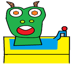 Dinosaur children living articles sticker #10581155