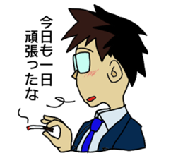 Office worker and female office worker sticker #10581277