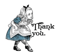 Alice in Sticker land sticker #10581483